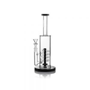 Grav Black Accent Coil Shower Head Water Pipe