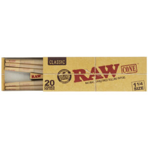 RAW 20PK 1 1/4 OR KING CLASSIC