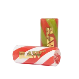 RAW CANDY CANE/ CLEAR GLASS TIP 10MM/12MM